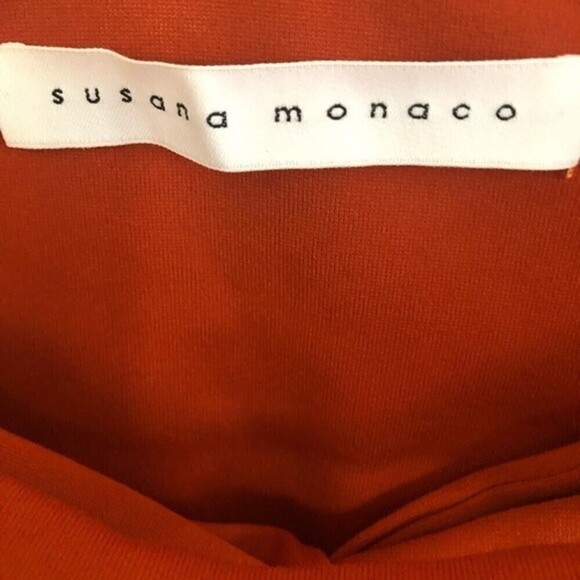 NWOT Susan Monaco open Twist front long sleeve dress - Picture 5 of 6